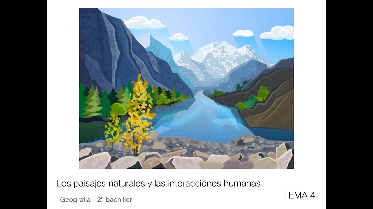2º Bachillerato Tema 4 GEO - Los paisajes naturales y las interacciones humanas 1ª parte