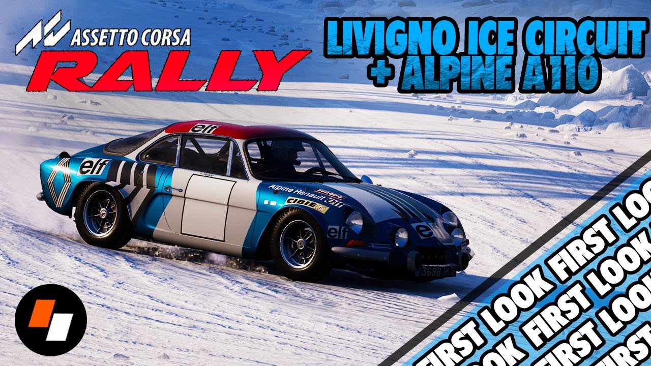 [НОВЫЙ КОНТЕНТ] Ралли Assetto Corsa — ледовая трасса Ливиньо + Alpine A110