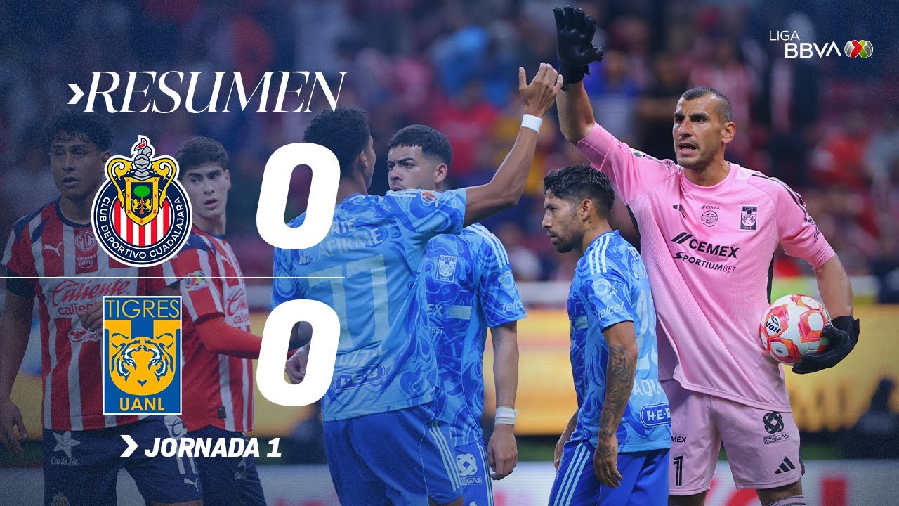 CHIVAS 0-0 TIGRES J1 | Nahuel heroico evita triunfo de Chivas en partido pendiente | Apertura 2025