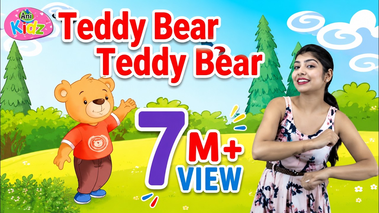 Teddy Bear Teddy Bear | Best Nursery Rhymes for Children | Kids English Songs | Anikidz