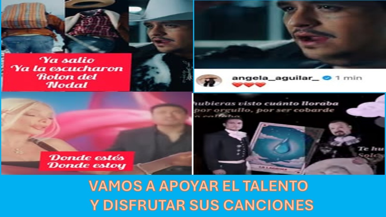 CRISTIAN NODAL VAMOS A APOYAR EL TALENTO Y DISFRUTAR LA MUSICA #cristiannodal #angelaaguilar