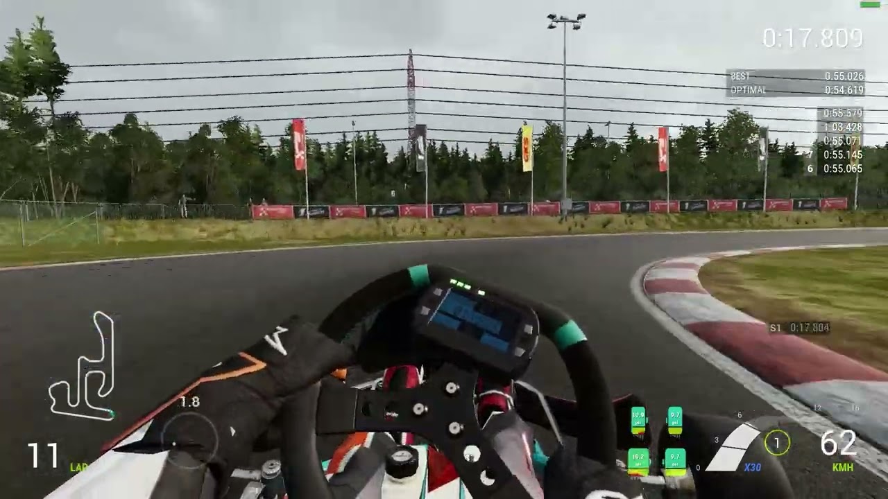 KartKraft | X30 Hotlap at Genk 54.849 64th in the World 1st National