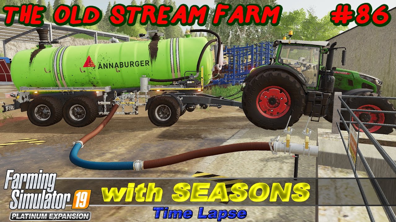 Selling TMR, Seeds & Other Produce. NEW Slurry Spreader | The Old Stream Farm #86 | FS19 TimeLapse
