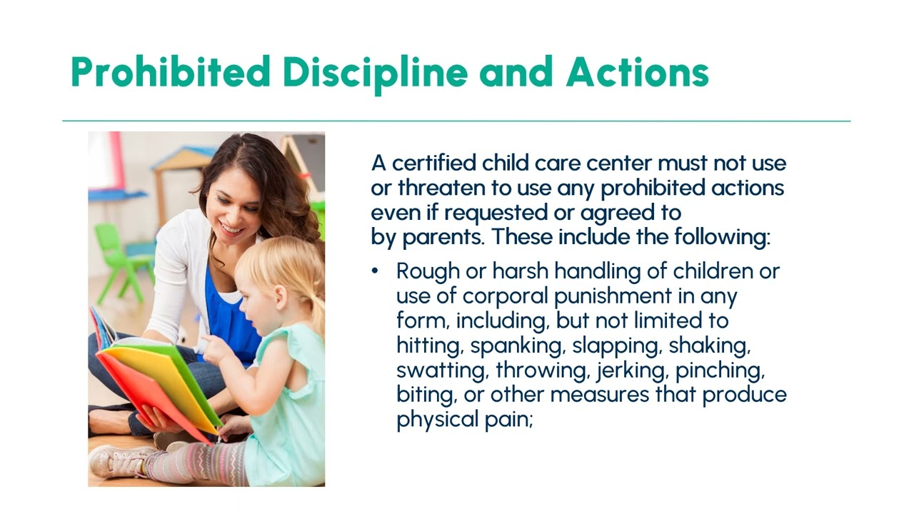 Video 11: Behavior and Guidance,  Prohibited Discipline, and  Physical Restraint