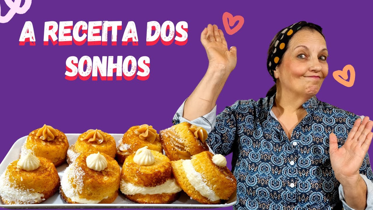 Conheça o SONHO de Padaria (SEM FRITURA) LOW CARB e ZERO AÇÚCAR