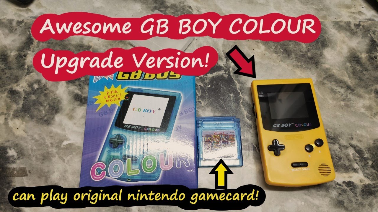 Kong Feng GB Boy Color Open Box Обзор, и он может играть в оригинальную игровую карту Nintendo!