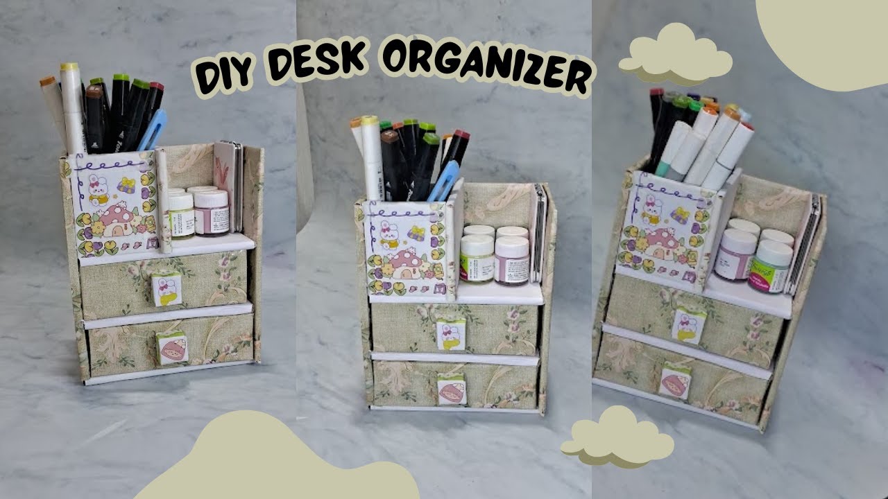 DIY DESK ORGANIZER ⋆˚✿˖°