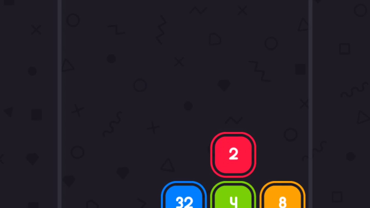 Infinite 2048 - shoot & merge number challenge