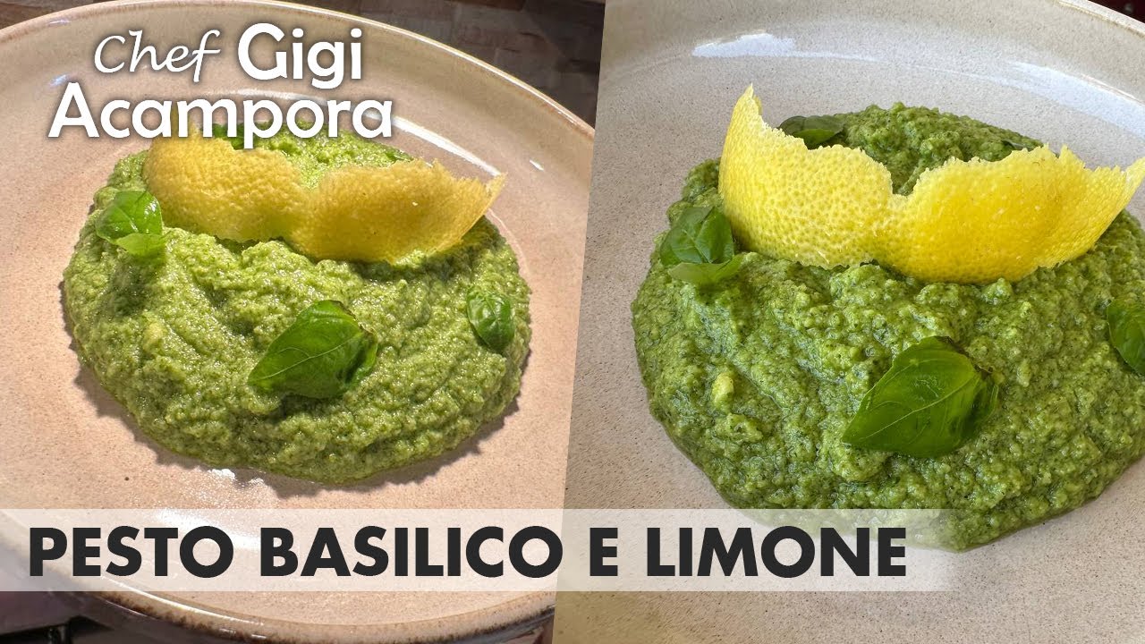 PESTO BASILICO🌿 E LIMONE🍋 SUEPR RINFRESCANTE E BUONISSIMO - RICETTA ESTIVA FACILISSIMA E VELOCE