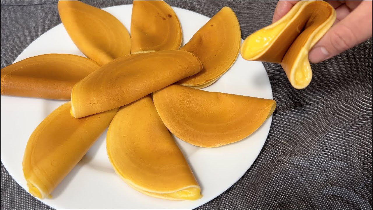 Bánh Rán Nhân Kem Sữa Trứng thơm ngon, dễ làm #dorayaki #bánhngọt