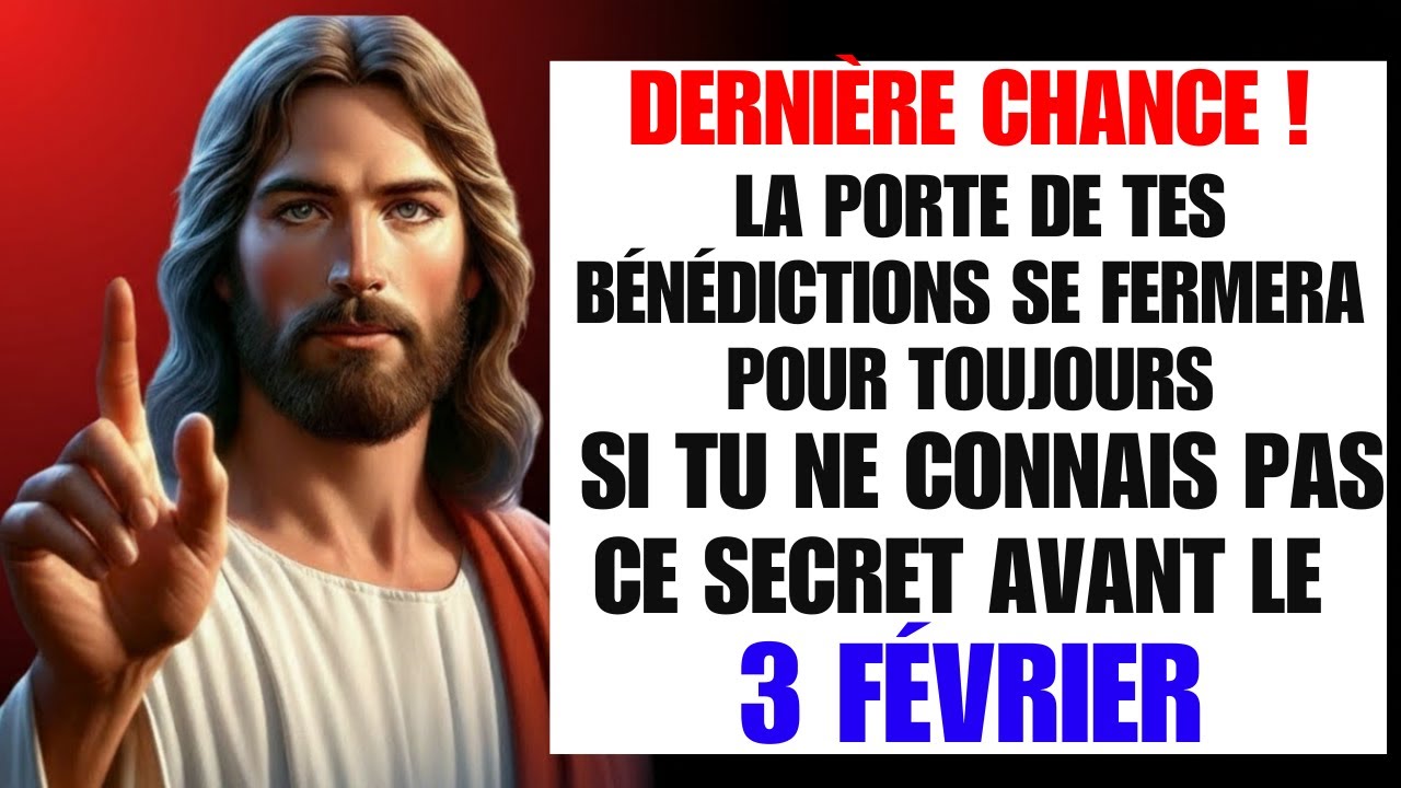 DIEU AVERTIT : OUVRE CECI AVANT DEMAIN, SINON… 👆