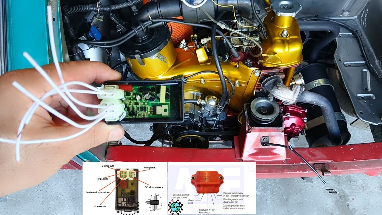 Fiat 126p moduł od motocykla, skutera czy silnik malucha zapali ?