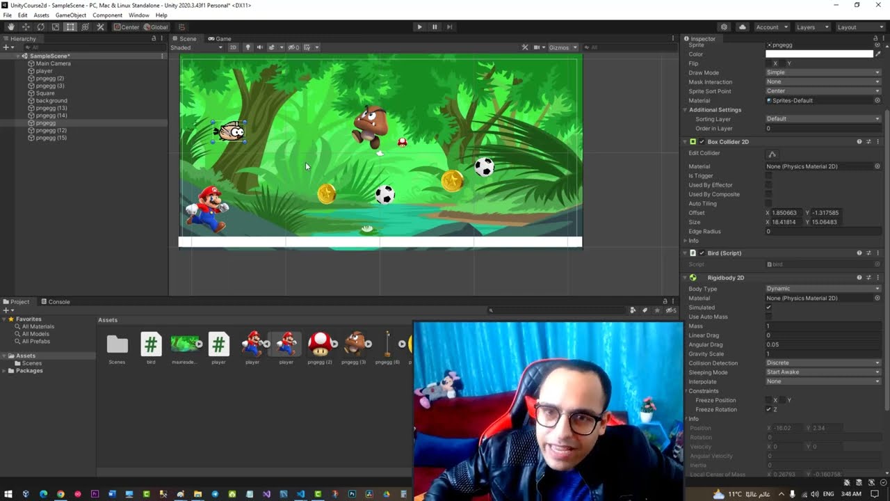 #5 unity c sharp player movement using mouse events unity C# كورس برمجة الالعاب