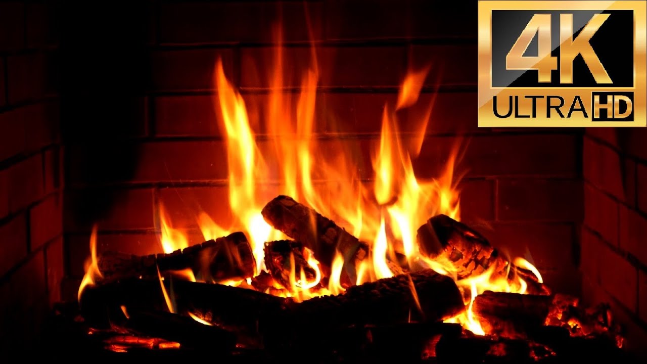 Şömine Ateşi ve Dinlendirici Müzik / Fireplace And Relaxing / Full HD / 4K /  / 3 Saat / 3 Hours