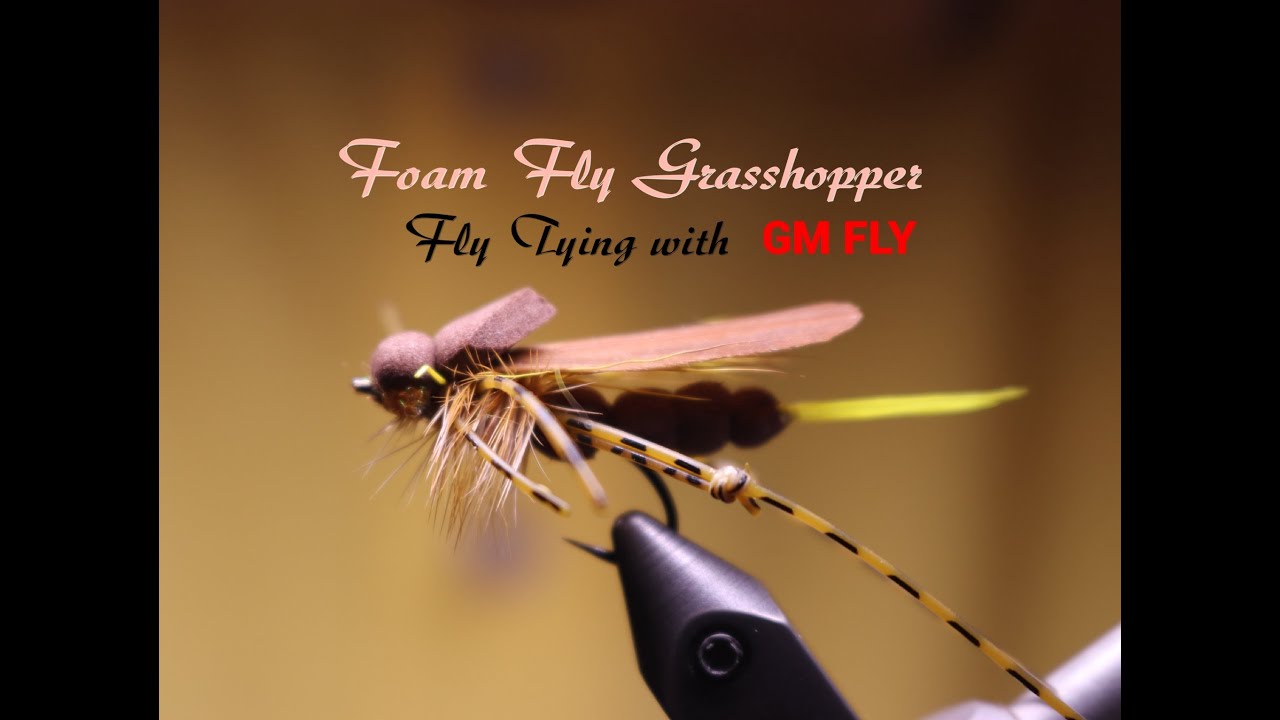 Мушка из Пенки Саранча Как связать от GM FLY