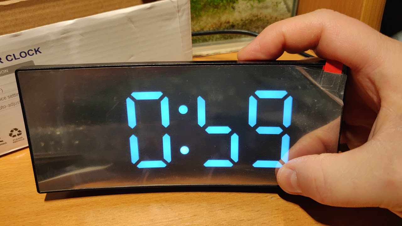 Led Mirror Clock DT-6507 - Брак! не горит сегмент.