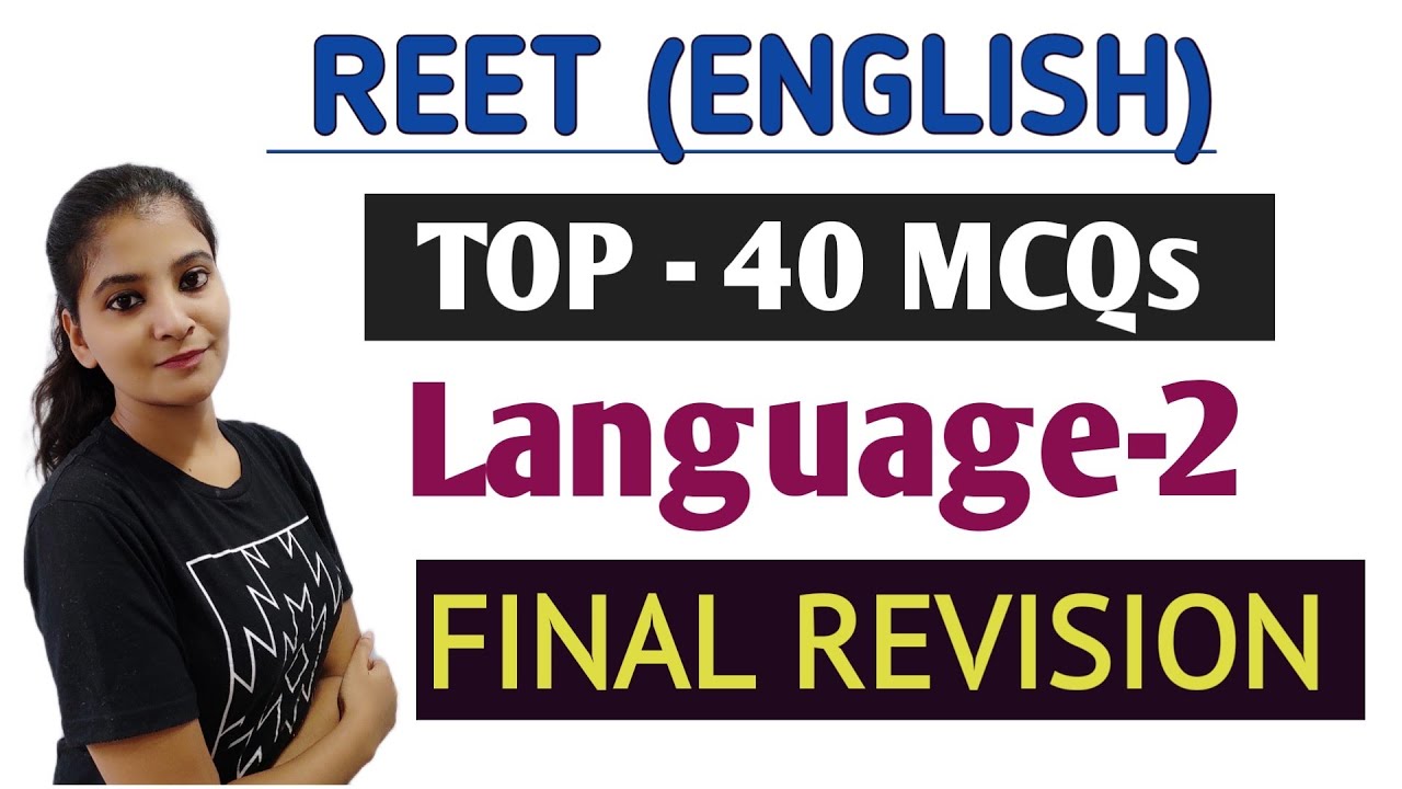 Reet2021 || top 40 Questions for Language 2 english