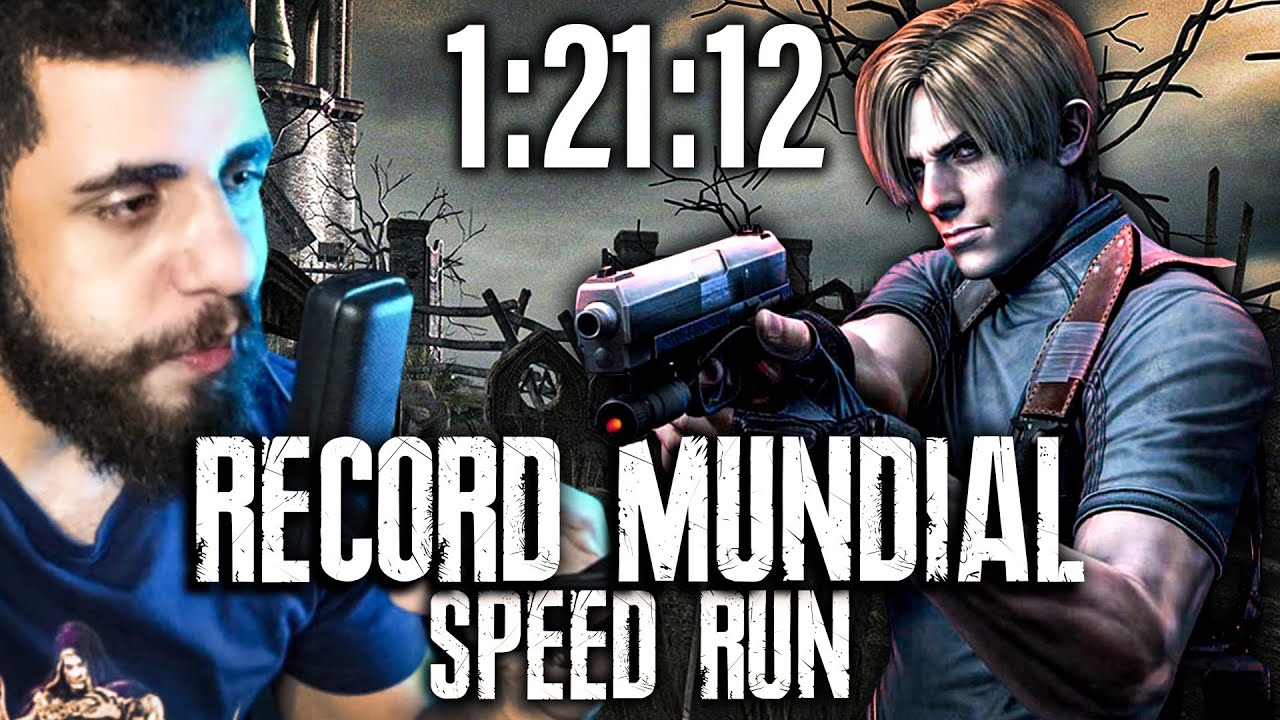 RECORD MUNDIAL de SPEED RUN em RESIDENT EVIL 4 - REACT