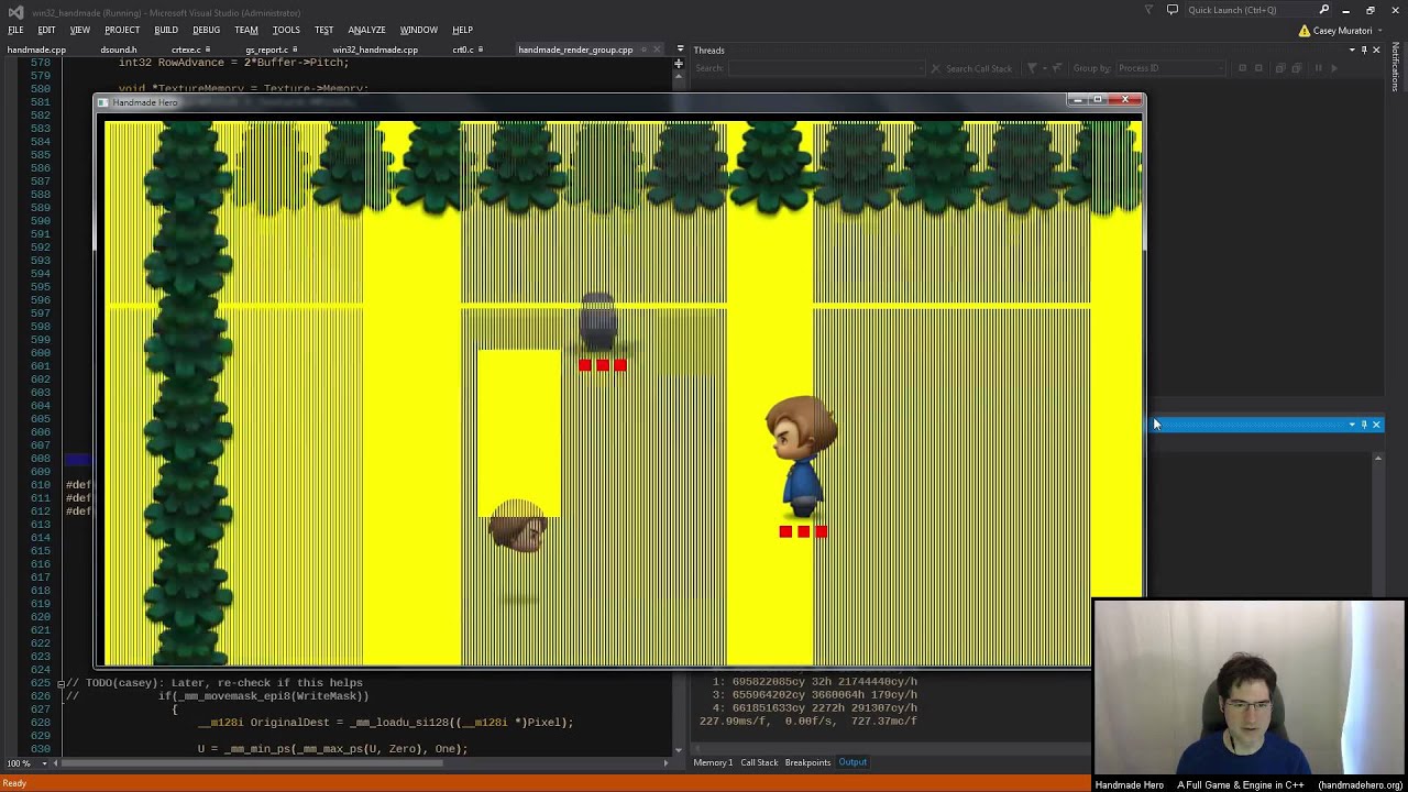 Handmade Hero Day 127 - Aligning Rendering Memory