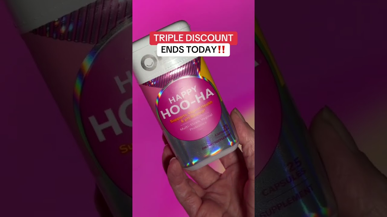RUNNNNN 🏃🏻‍♀️💨 and grab the TRIPLE DISCOUNT on the Olly Happy Hoo-Ha probiotic‼️ 