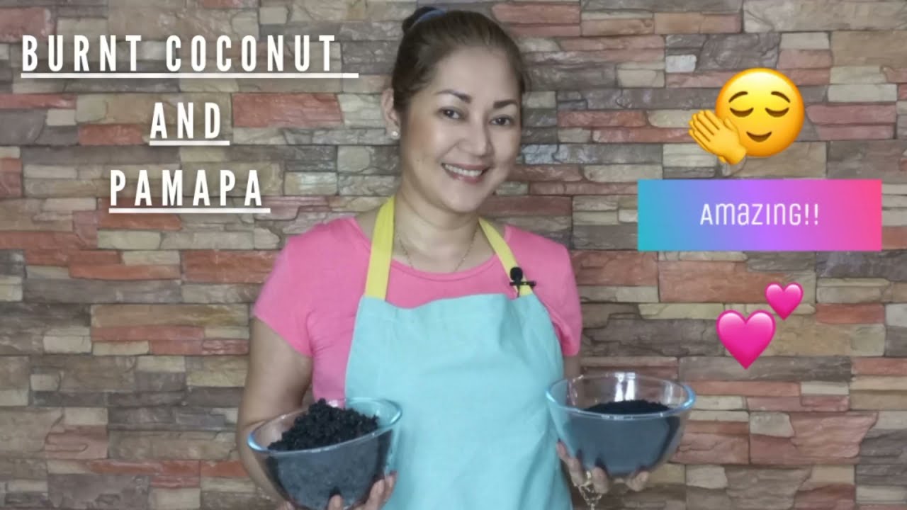 How To Make Siyunug Lahing ( Burnt  Coconut) and Pamapa Traditional Tausug Recipe 👍