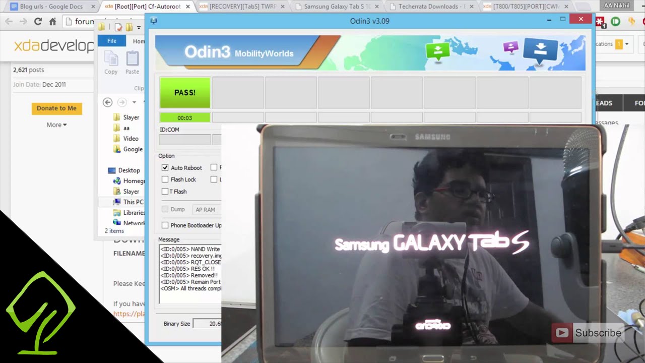 How to root and install a TWRP custom recovery on Samsung Tab s 10.5 T800