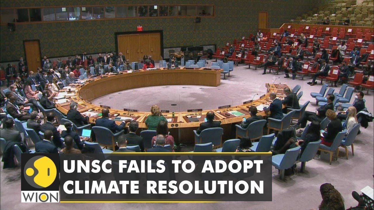 United Nations Security Council fails to adopt a resolution on climate & security | English News