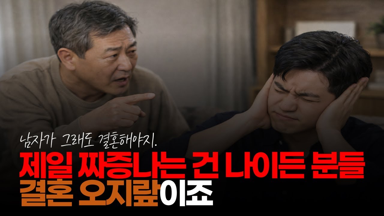 (※시청자댓글) 제일 짜증 나는 건 주위의 나이든 분들의 결혼은 해야 한다는 오지랖이죠. #결혼오지랖 #결혼해라 #586딜러