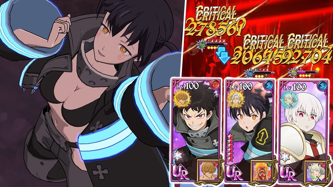 OMGGG FULL FIRE FORCE COLLAB TEAM IS INSANE! LMAOO INFINITE DODGE/FREEZE/IGNITES! [7DS: Grand Cross]
