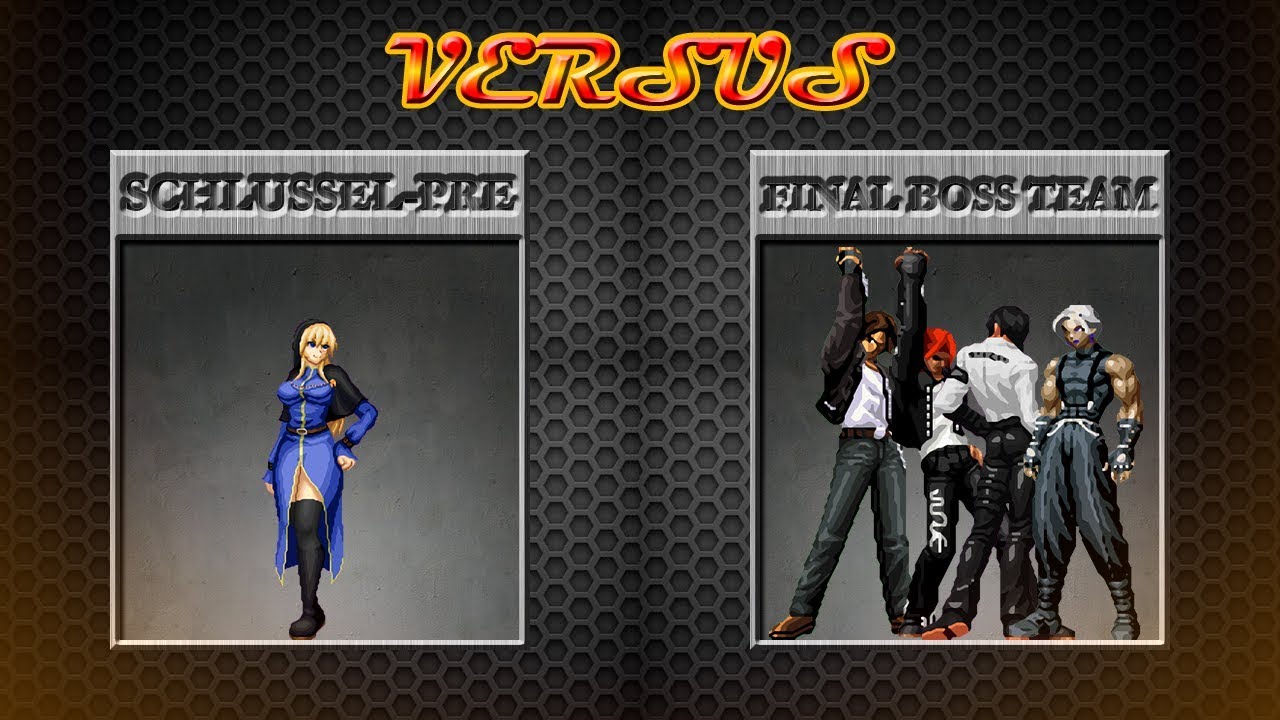 [KOF Mugen] Schlussel-Pre vs Final Boss Team