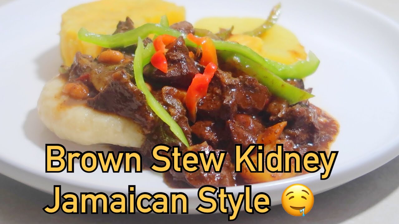 Let's COOK! Brown Stew Kidney Jamaican Style