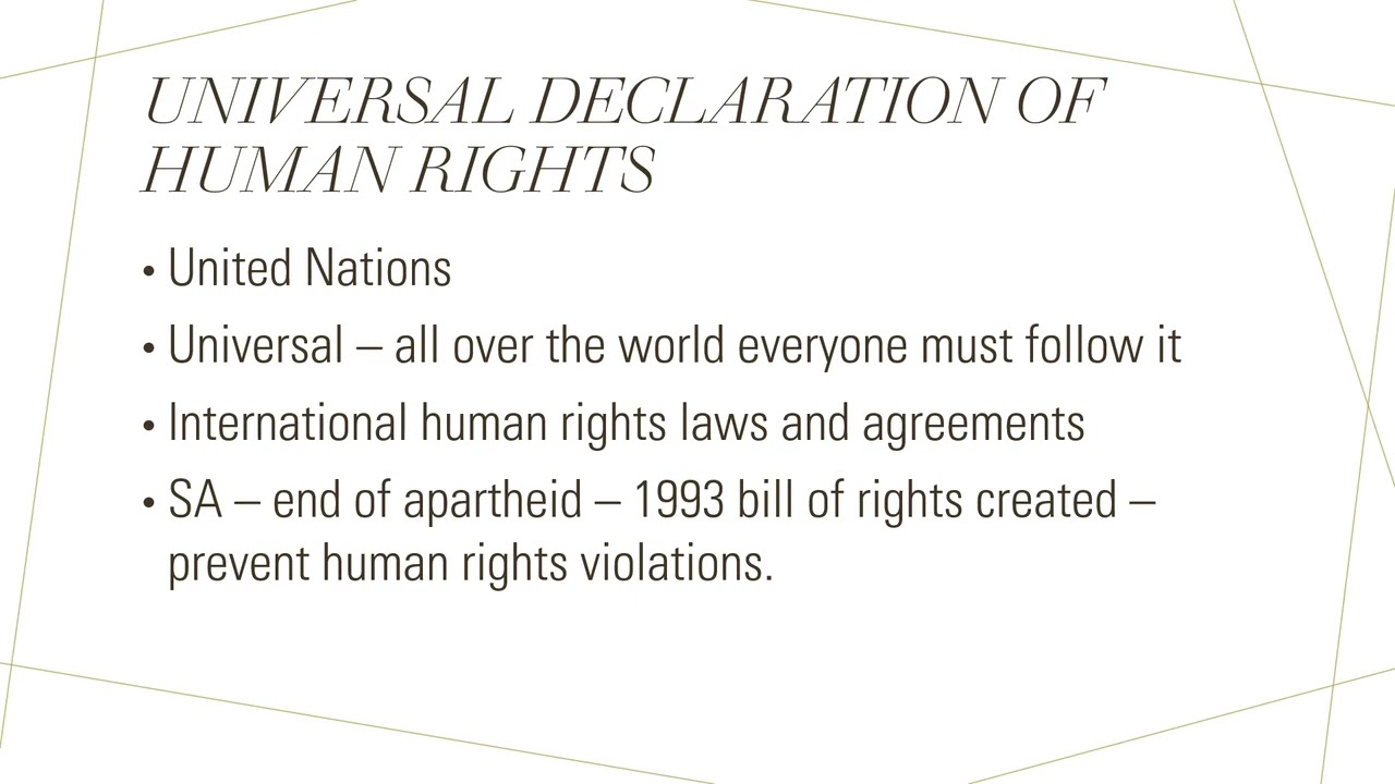 Human rights abuse no vids
