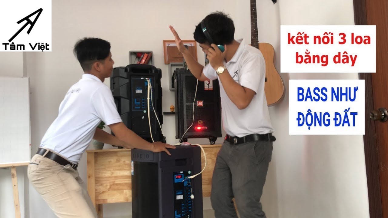 Cách KẾT NỐI 3 LOA KÉO với nhau BASS ĐẬP RUNG NHÀ - Kết Nối Tivi với Loa