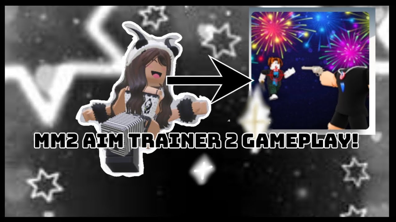 MM2 AIM TRAINER 2 GAMEPLAY! //I found this so funny ngl/😝🔥🖤
