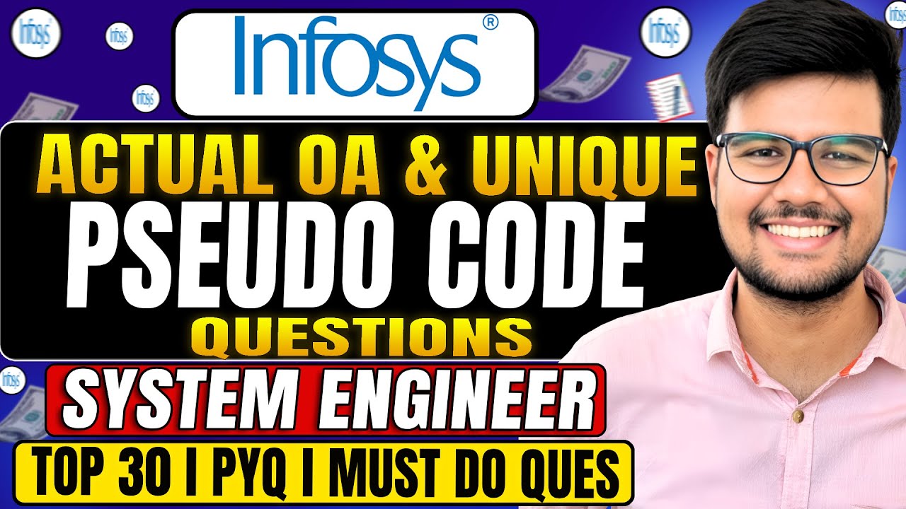 Infosys System Engineer Prep: 30 Must-Do Pseudo Code Questions!🚀