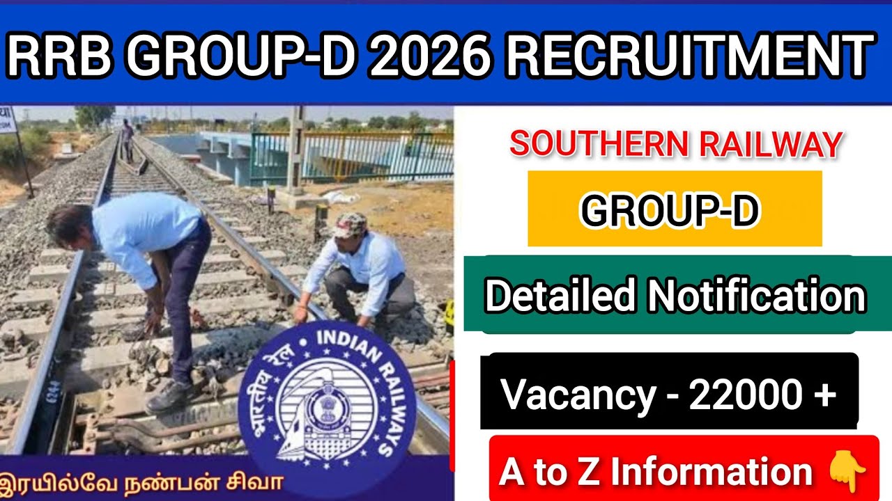 RRB GROUP-D 2026 Detailed Notification Out! | Education Qualification | Age Limit | Preference