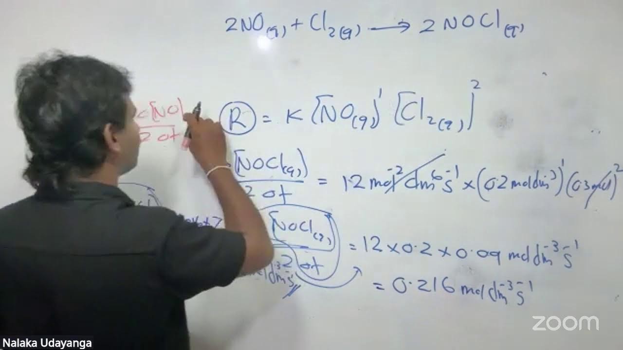 චාලක රසායනය අභ්‍යාස(2025 A/L ප්‍රශ්නය සමඟින්)