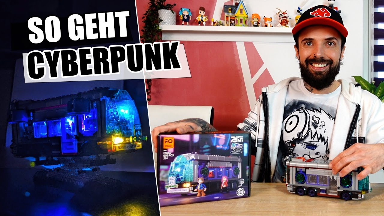 FunWhole lässt LEGO bei der Haltestelle stehen - F9060 Cyberpunk Future-Bus