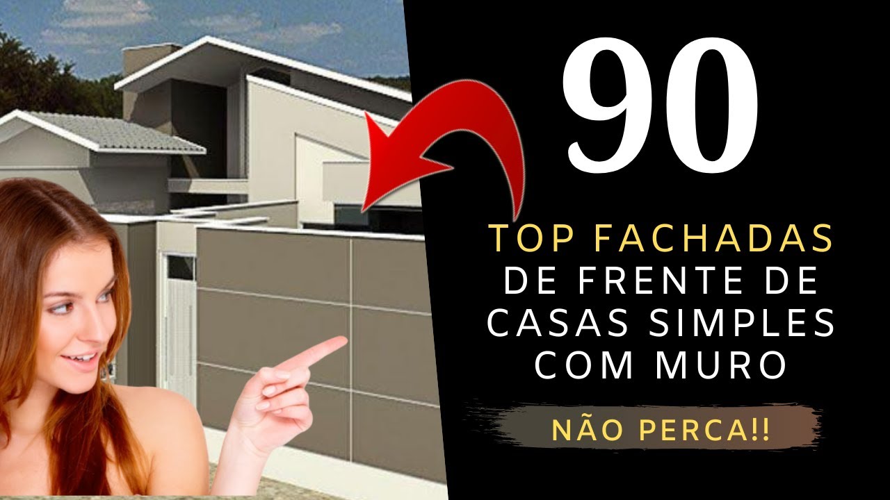🏠 Explore a Beleza: 90 Fachadas de Casas com Muros que Surpreendem (IMPERDÍVEL!)