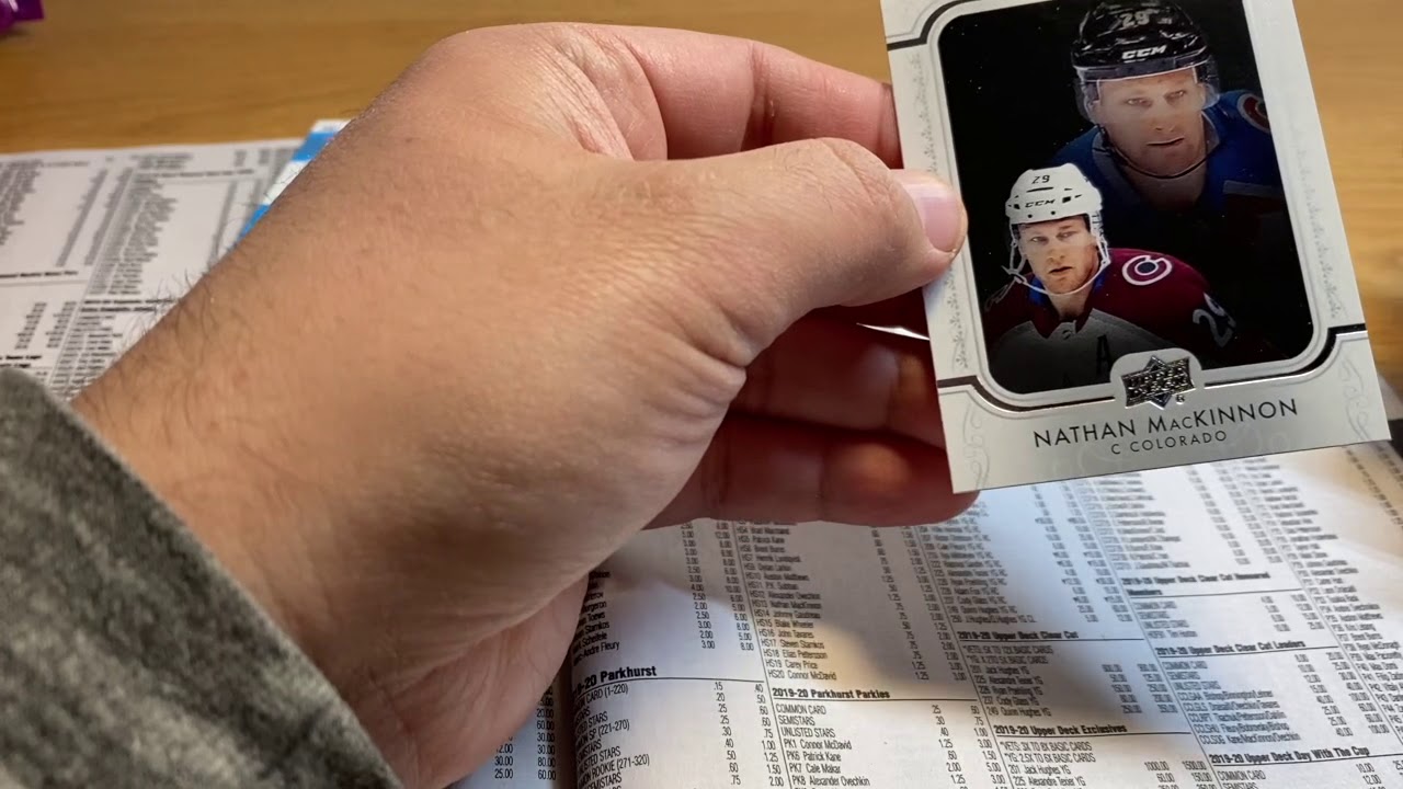 ASMR Whisper and Gum Chewing: 2019-19 Upper Deck Hockey Retail and Price Guide Lookups