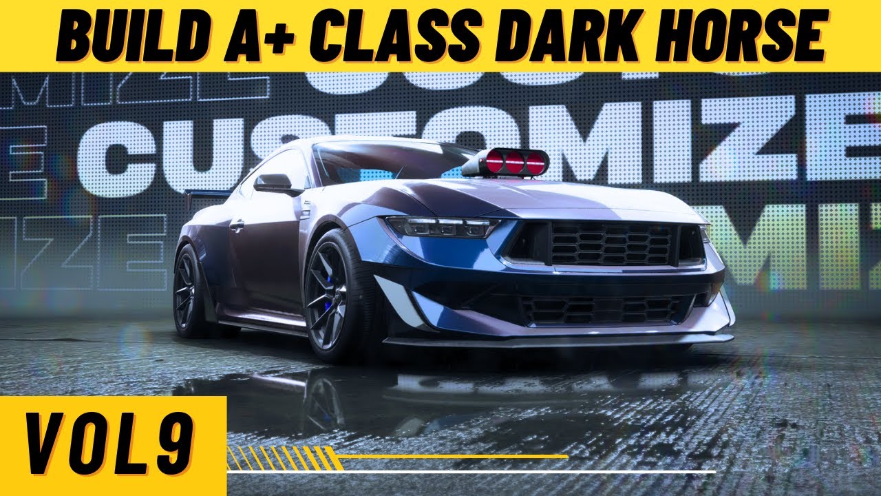 Build A+ Class Ford Mustang Dark Horse in NFS Unbound
