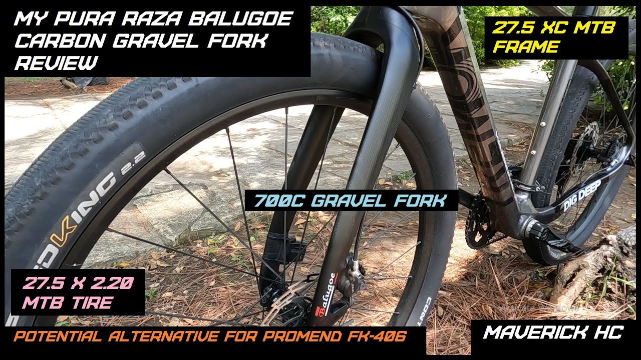 *700c Gravel Fork sa 27.5er XC MTB Frame & Tire* My Pura Raza Balugoe Carbon Rigid Gravel Fork
