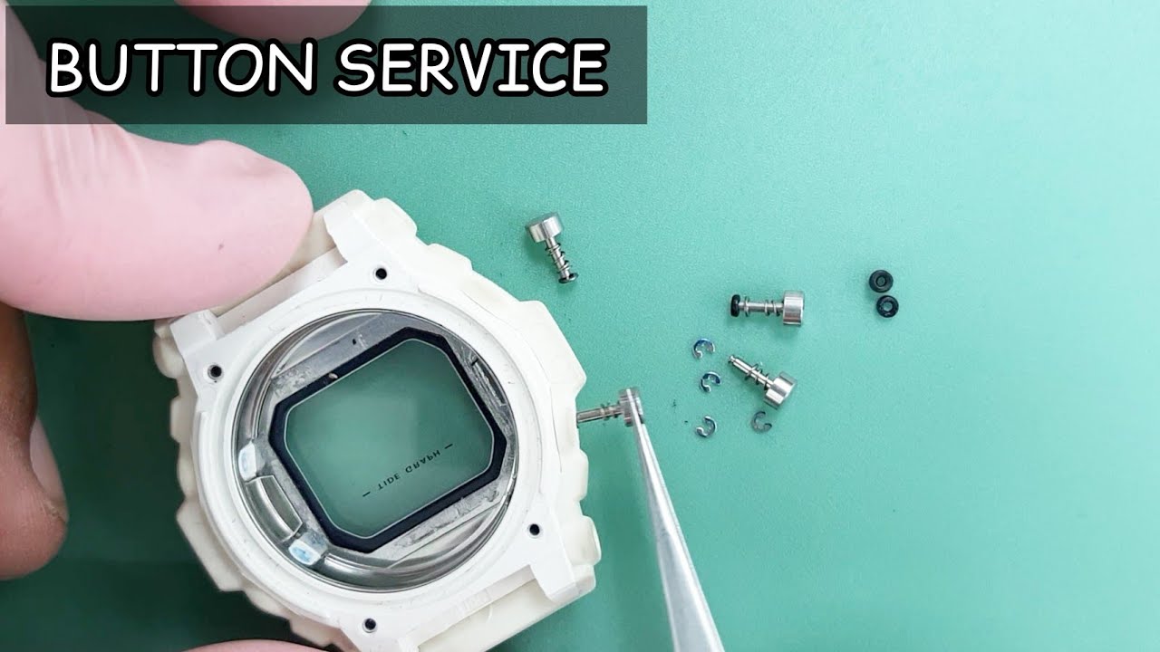 How To Remove and Reinstall Any Digital Watch Push Button, CASIO, G-SHOCK, BABY-G
