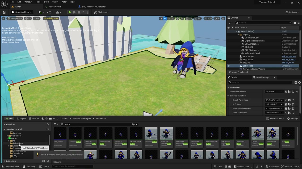 UE5 - Tutorial #-45 - Game Dev -  Montage Notify