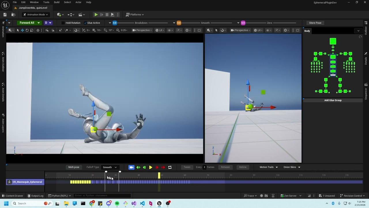 Ephemeral animation system: Retiming dense animation data