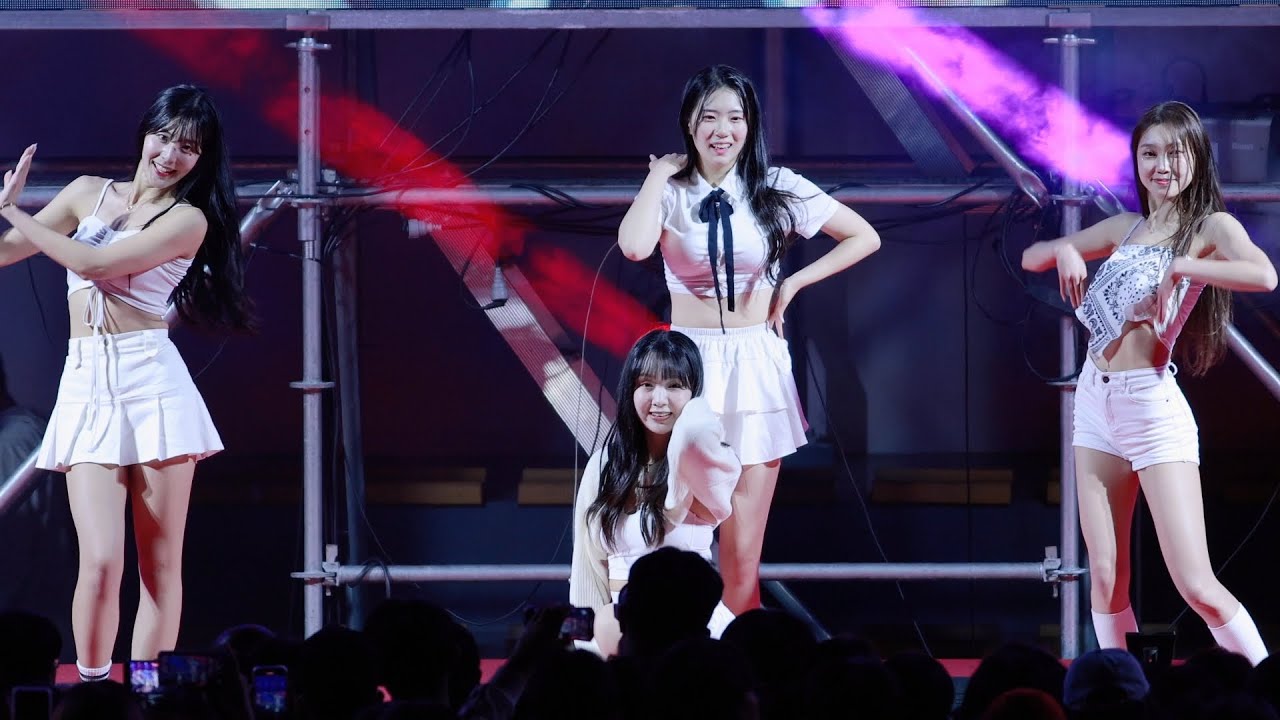 KARA(카라) 'STEP' 목나경_정예진_우신희_박담비 롯데 치어리더 직캠 부산 동서대 축제 240502 \ 4k