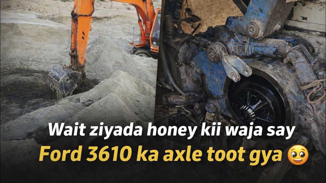 Overload ki wajah se Ford 3610 ka axle toot gaya 😢