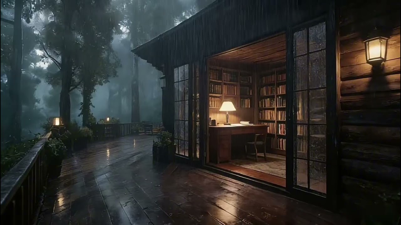 The soothing sound of rain in the forest 🌲 | Calms the mind and promotes a good night's sleep