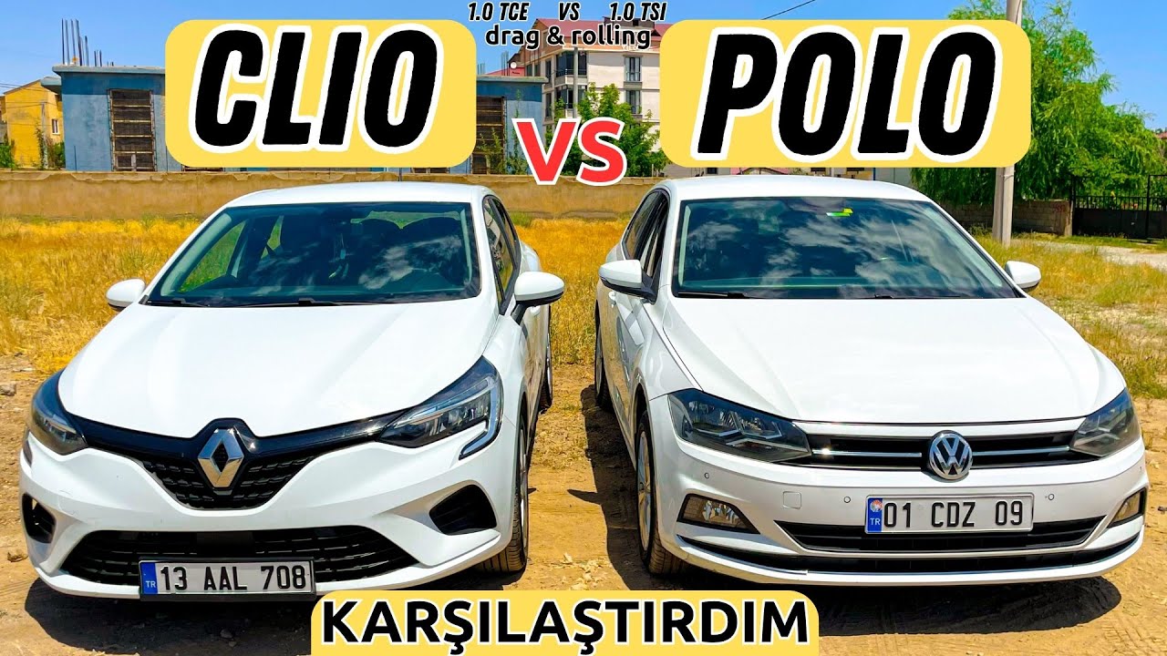 FINDIK MOTORLAR KAPIŞTI | 1.0 TSI POLO VS 1.0 TCE CLIO | B SINIFINDA HANGİSİ DAHA İYİ | POV