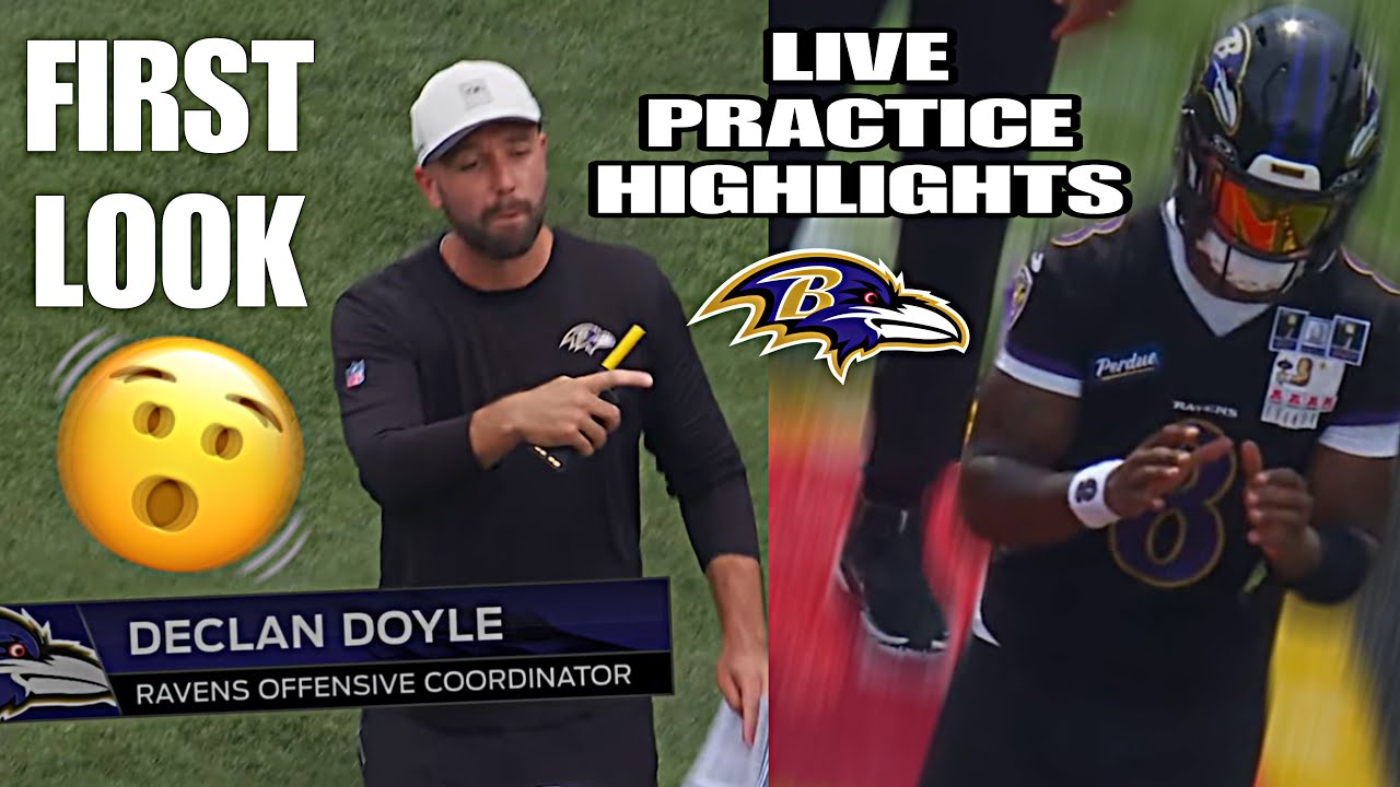 Lamar Jackson & Baltimore Ravens *LIVE* GAME READY Scrimmage HIGHLIGHTS: Doyle NEW LOOK OFFENSE!